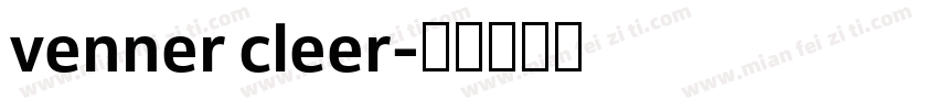 venner cleer字体转换